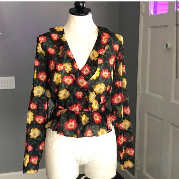 The Fifth Label Roselle Wrap Top - Picture 1 of 5